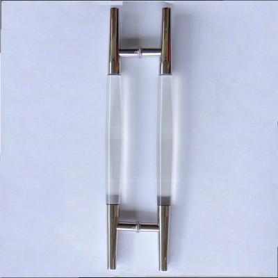 China Modern crystal acrylic plastic door handle for sale