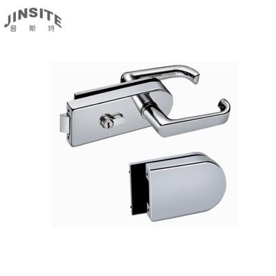 China Glass Door Top Rated Commercial Glass Door Bottom Patch Lock for sale