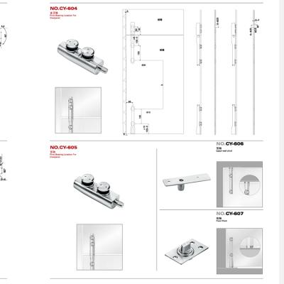 China Modern high quality glass fitting FOR sliding door for sale