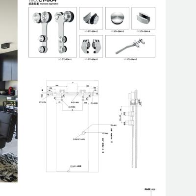 China Quiet Operation Large Sliding Glass Cabinet Doors High Quality Hardware for sale