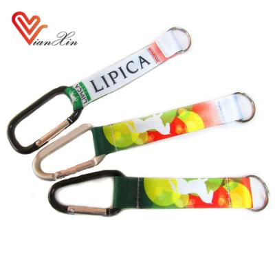 China Polyester Amazon Fashion Carabiner Best Selling Key Chain Short Lanyard Te koop