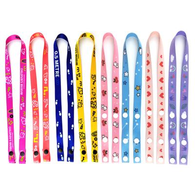 China Wholesale Adjustable Customized Printed Masking Lanyard Holder Face Masking Lanyard With Double Plastic Clips Te koop