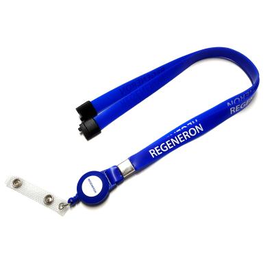 China Hot Selling Silicone Lanyard Custom Screen Printed Logo Silicone Badge Reel Lanyard for sale