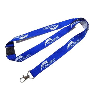 China Custom Promotion Logo Woven Lanyard With Embroidery Logo Te koop