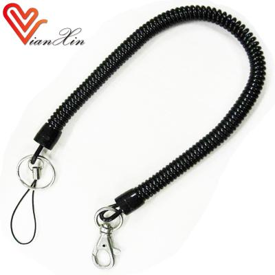 Cina Gift Promotional Spring Coil Plastic Rope Lanyard in vendita