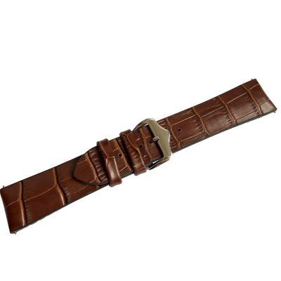 China Genuine Crocodile Leather Watch Band 22mm Fast Alligator Leather Sports18 20 With Back Waterproof Breathable Rubber Silicone for sale