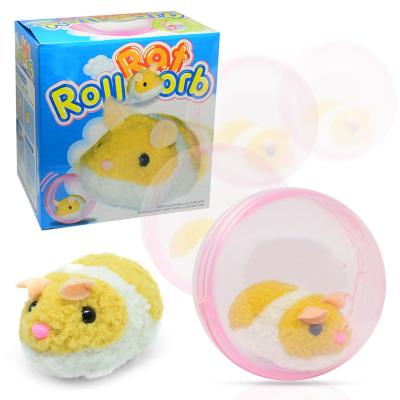 China 2022 Plush Toy Popular Pet Electric Animal Rolling Ball Running Hamster Happy Ball Funny Interactive Toys For Kids Novelty Gifts for sale