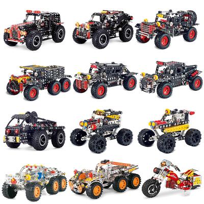 China DIY TOY High Quality 3D Metal Jigsaw Puzzle Metal Vehicle Kits DIY 3D Model Educational Toys Assemble Jigsaw Car Toys Gift For Kids for sale