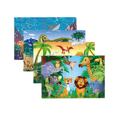 China Puzzle Mat Toys Jigsaw Game Blocks Set Toy Amazons Best Sellers Children Cartoon Large Ocean Farm Animals Early Educational Dinosaur for sale