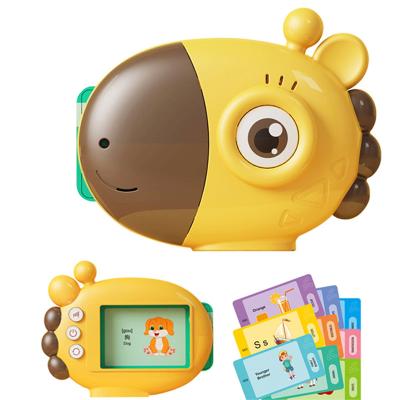 China Kids Teaching Machine Word Card Reader Y Card Inserting Educational English Cognitive Reading Machine with 60 Cards Educational Toys for sale