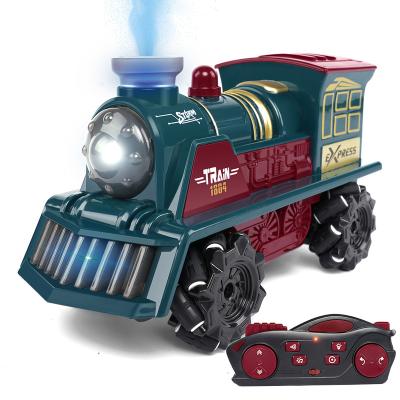 China RC Hobby 2.4G RC Jet Classic Retro Train Toys 4wd High Speed ​​RC Car Vehicle Radio Control Train Auto Toys with Light and Sound for sale