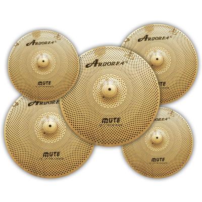 China Alloy Arborea Low Volume Gold Mirror Cymbal Mute Set: 14