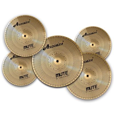 China Gold Alloy Arborea Low Volume High Grade Mute Cymbals Set: 14