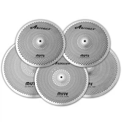 China Drummers and Beginners Arborea Silver Mute Cymbals Set: 14