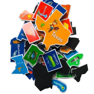 China DIY TOY EVA Foam Magnets Educational Toys World Map Magnetic Jigsaw Puzzle Other Toys for sale