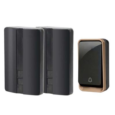 China Modern Wireless Doorbell With 1 2 Receiver Waterproof 38 Ringtones Chime EU US UK Plug Smart Door Bell for sale