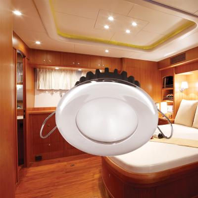 China Interior Light Downlight Marine Boat Yacht Waterproof 316 Stainless Steel Ceiling Leisure LED Spot Light for Boat for sale