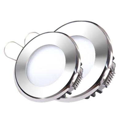 China Genuine 316 Marine Boat Waterproof Stainless Steel Stainless Steel LED Recessed Ceiling Light Downlight For Yacht for sale