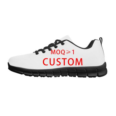 China Fashion Trend 3D Printing Service Anime LOGO OEM Custom Shoes Customize Pattern Fashion Sneakers Casual Sports Running Shoes for sale