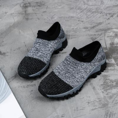 China CUSHIONING Wholesale Ladies Walking Sneakers Women's Fashion Sneakers Platform Mesh Slip On Loafers Breathable Sock Sneakers for sale