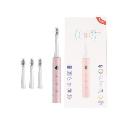 China Best Gum Sonic Electric Toothbrush Z2 Triple Bristles IPX7 Bamboo Waterproof High Quality Soft Clean White Electric Toothbrush Gum for sale