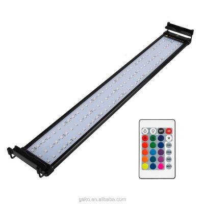 China 28 inch LED Aquarium Light, Fish Tank Light with Extendable Brackets, White and Blue LEDs for sale