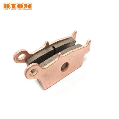 China OTOM Motorcycle Steel And Copper Copper Bonding Rear Brake Pads Brake Liner Brake Block FOR YZ125/250 98-02 YZ250F/WR250F 01-02 for sale