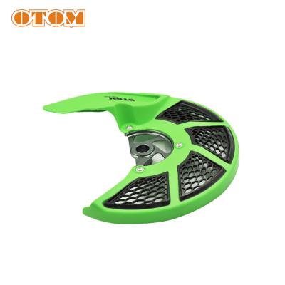 China OTOM Motorcycle Two Color Aluminum And Plastic Front Brake Disc Cover FOR KX250 KX250/450F KLX450R for sale