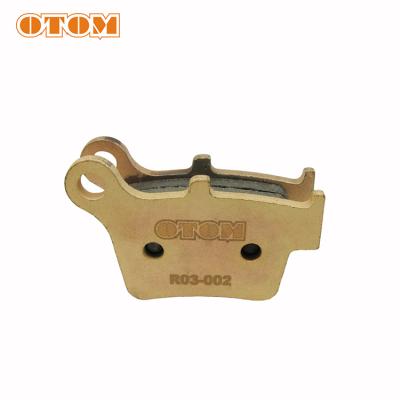 China OTOM Motorcycle Steel And Copper Copper Sintering Rear Brake Pads Brake Liner Brake Block FOR X2 for sale