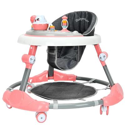 China Baby Toys Walkers Stroller rolling pink infant promotion activity ergonomic baby roller intelligence walker for sale