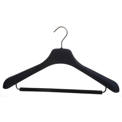 China Plastic Suit Hanger Hanger For Coats Jacket Suit With Thick Wide Shoulder for sale