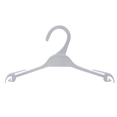 China Minimalist Chunshui Brand 25cm PP Pico Recycle Material White Clothes Hanger Supplier Plastic Hanger Lingerie For Plastic Cloth Hangers for sale