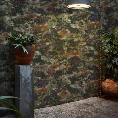 China Modern Industrial Camouflage Peel and Stick Wallpaper Stickers for Restaurant Entainment Game Room Walls Wallpaper for sale