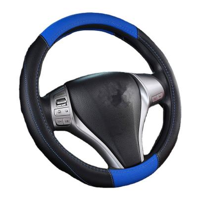 China Four Seasons Sports Car Accessories High Quality Faux Leather Cover Handle Steering Wheel Cover for sale