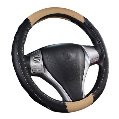 China Four Seasons Sports Car Accessories High Quality Faux Leather Cover Handle Steering Wheel Cover for sale