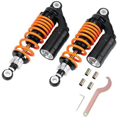 China Abril Flying Auto Parts Universal High Quality Motorcycle Rear Shock Absorber for Honda Suzuki Black and Gold for sale