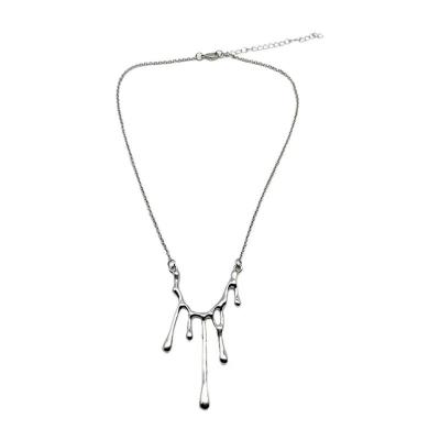 China FASHIONABLE Stainless Steel Jewelry Charm Irregular Shape Pendant Necklaces For Women Retro Link Chain Jewelry Gift for sale