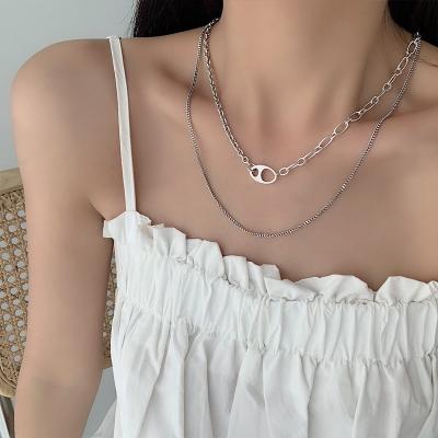 China TRENDY Necklaces For Women Link Chain Jewelry Party Gift Female Vintage Necklace for sale