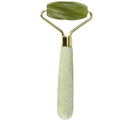 China Equipo de masaje facial 100% natural Xiuyan Green Jade Roller Facial Jade Stone Eye Massage Roller de hielo para herramientas de masaje en venta