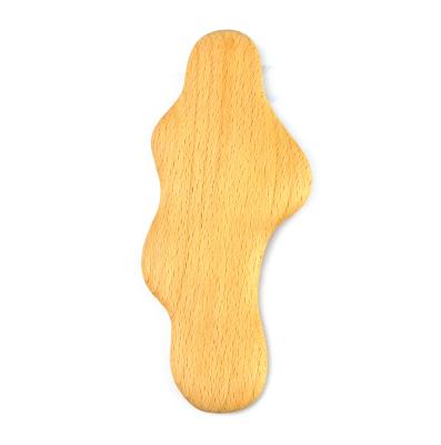 China 2024 Popular Product Facial Guasha Massager Tools Wood Gua Sha Face Massage Brown Wooden Massage Products for Muscle Massage for sale