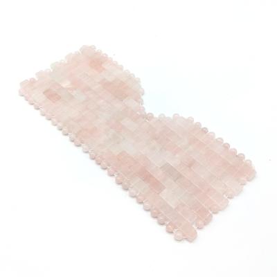 China 2019 Handcraft Sleep Face Jade Masks Natural Rose Quartz Eye Mask for Beauty Mat S for sale