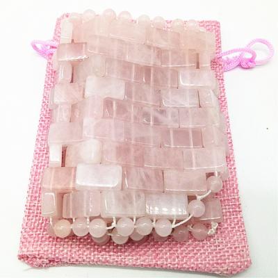 China OEM Accepted Pink Rose Quartz Eye Mask Natural Gemstone Jade Sleep Mask for Anti-Aging Hot or Cold in 2024 for sale