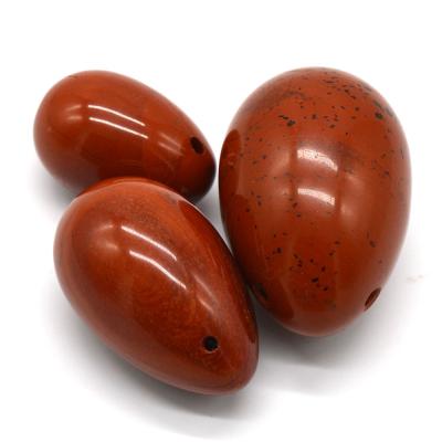 China Red Jasper Eggs Natural Stones Healing Stones Craft Kegel Exercise For Women Crystal Yoni Eggs Sets Regional Feature for sale