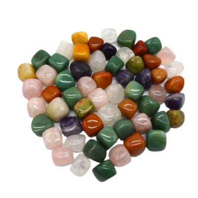 China Engraving Carving Type Mix Gems Natural Tumbled Stones for Purple Healing Reiki Crystal Jewelry Making and Home Decoration for sale