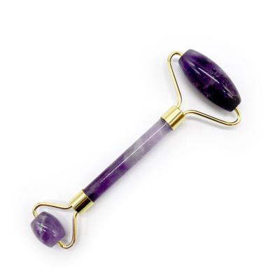 China Gua Sha Roller Amethyst Facial Rollers Jade Guasha Roller For Beauty Facial Massager for sale