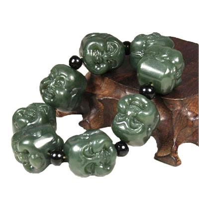 China Handheld Nature Crystal Nephrite Jade Stone Bracelet A Gift of Health and Wellness for sale