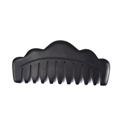 China Body Massager Best Products 2024 Mini Natural Black Bian Stone Gua Sha Hair Scalp Massage Comb Guasha Massager for Face Body Scrapper for sale