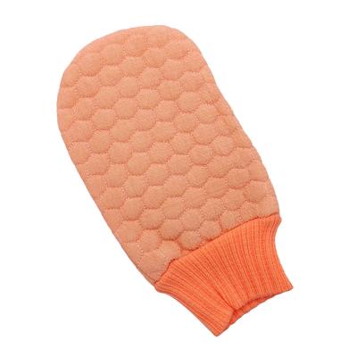 China Grondige reiniging Custom Logo Exfoliating handschoenen voor dode lederen handschoenen en body scrubbing Te koop