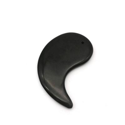 China Revitalize Your Body with Certified Black Bian Stone Gua Sha Scraping Massage Tool for sale