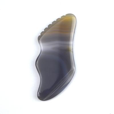 China Body Muscles Massage Equipment Trending White Agate Gua Sha Scraping Board for Self Care and Body Care for sale